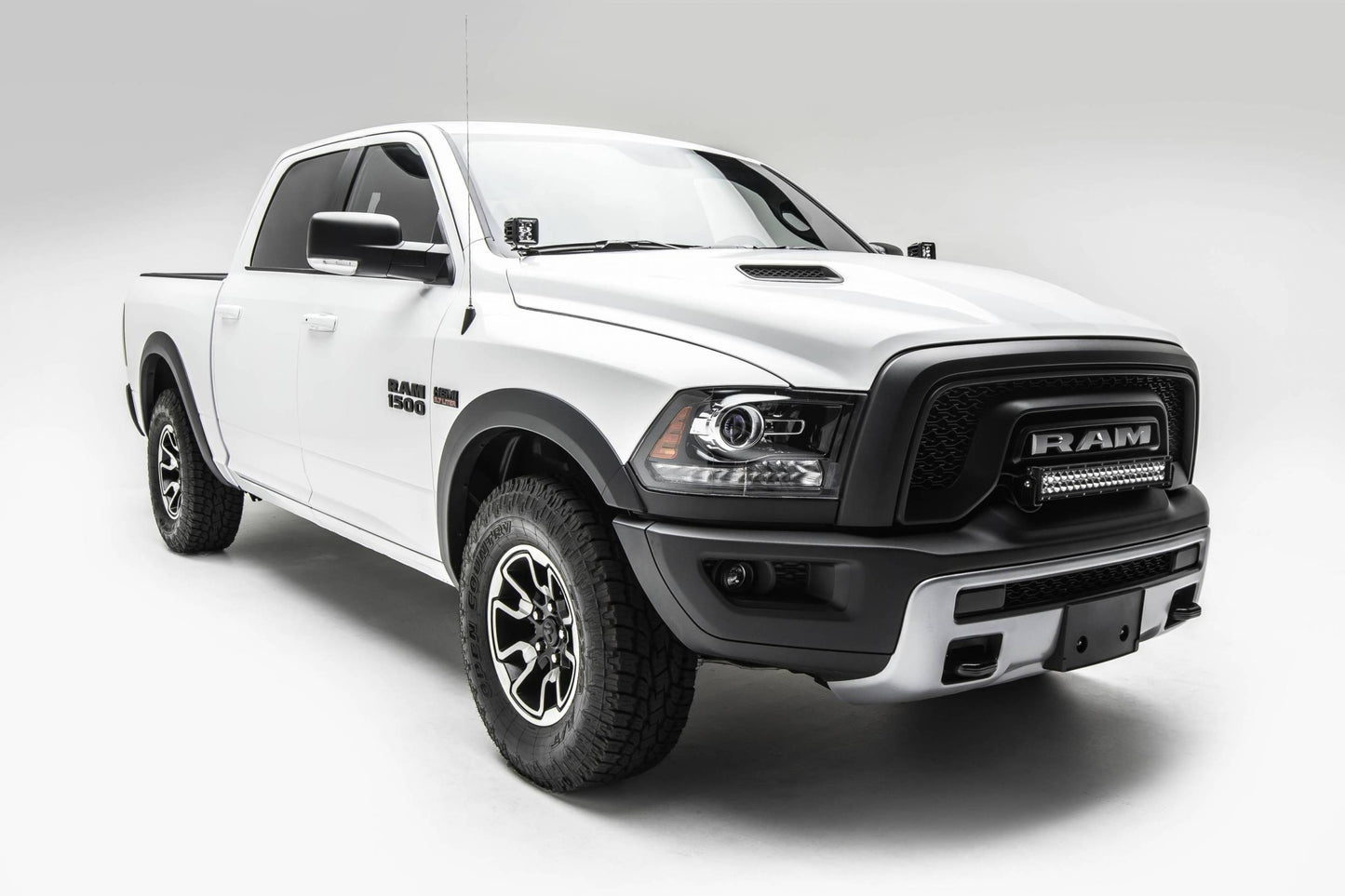 ZROADZ Z324552-KIT Black Mild Steel Front Bumper Top LED Kit Fits 2015-2018 Ram Rebel
