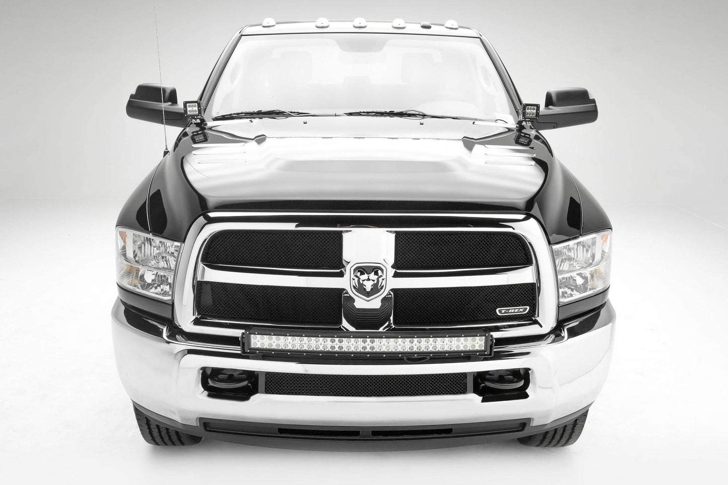 ZROADZ Z324522-KIT Black Mild Steel Front Bumper Top LED Kit Fits 2010-2018 Ram 2500 3500