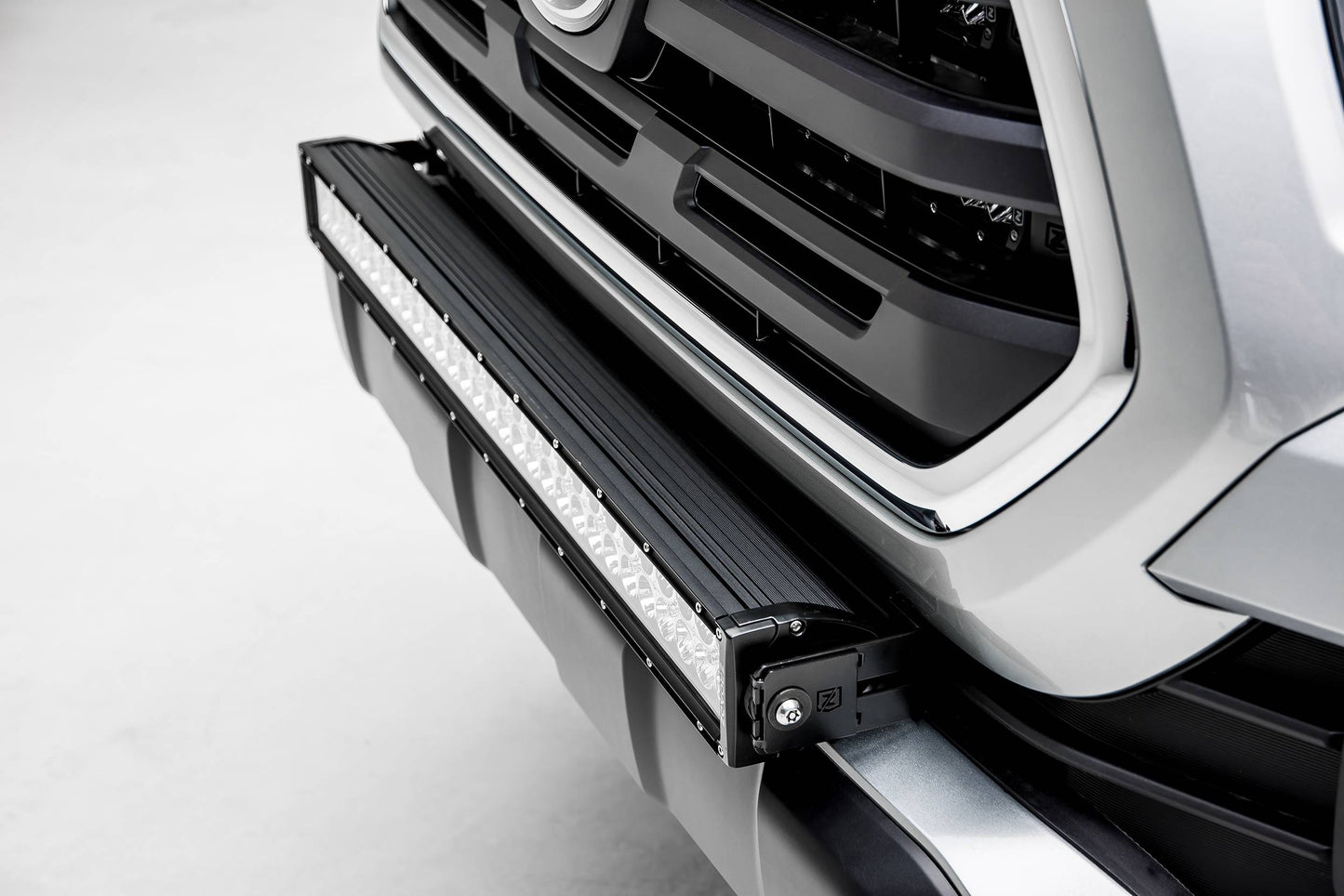 ZROADZ Z329511-KIT-D Black Mild Steel Front Bumper Center LED Kit Fits 2018-2023 Toyota Tacoma
