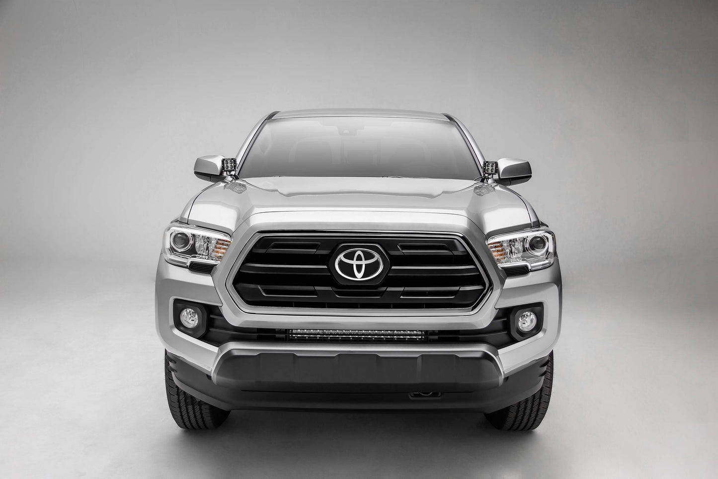 ZROADZ Z329512 Black Mild Steel Front Bumper Center LED Bracket Fits 2018-2023 Toyota Tacoma
