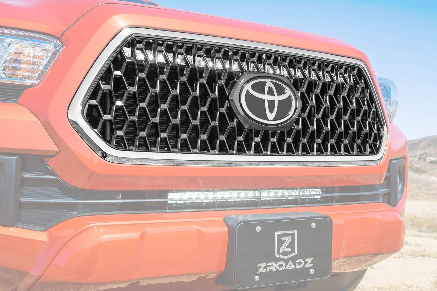 ZROADZ Z419811-KIT Black Stainless Steel OEM Grille LED Kit Fits 2018-2023 Toyota Tacoma TRD Sport Tacoma TRD Off-Road
