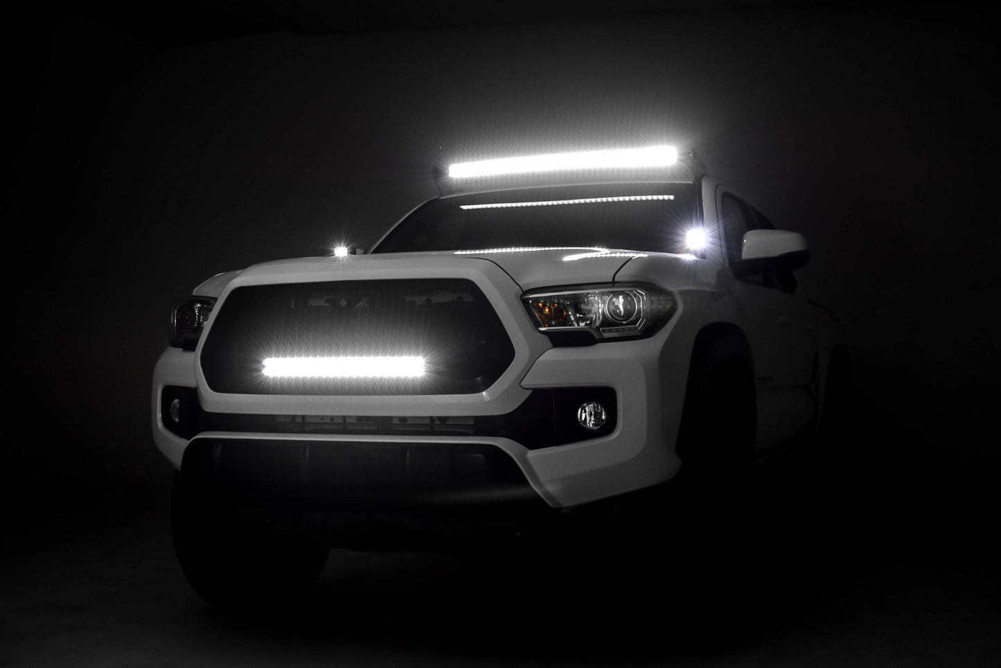 ZROADZ Z339401-KIT-C Black Mild Steel Front Roof LED Kit Fits 2005 -2023 Toyota Tacoma