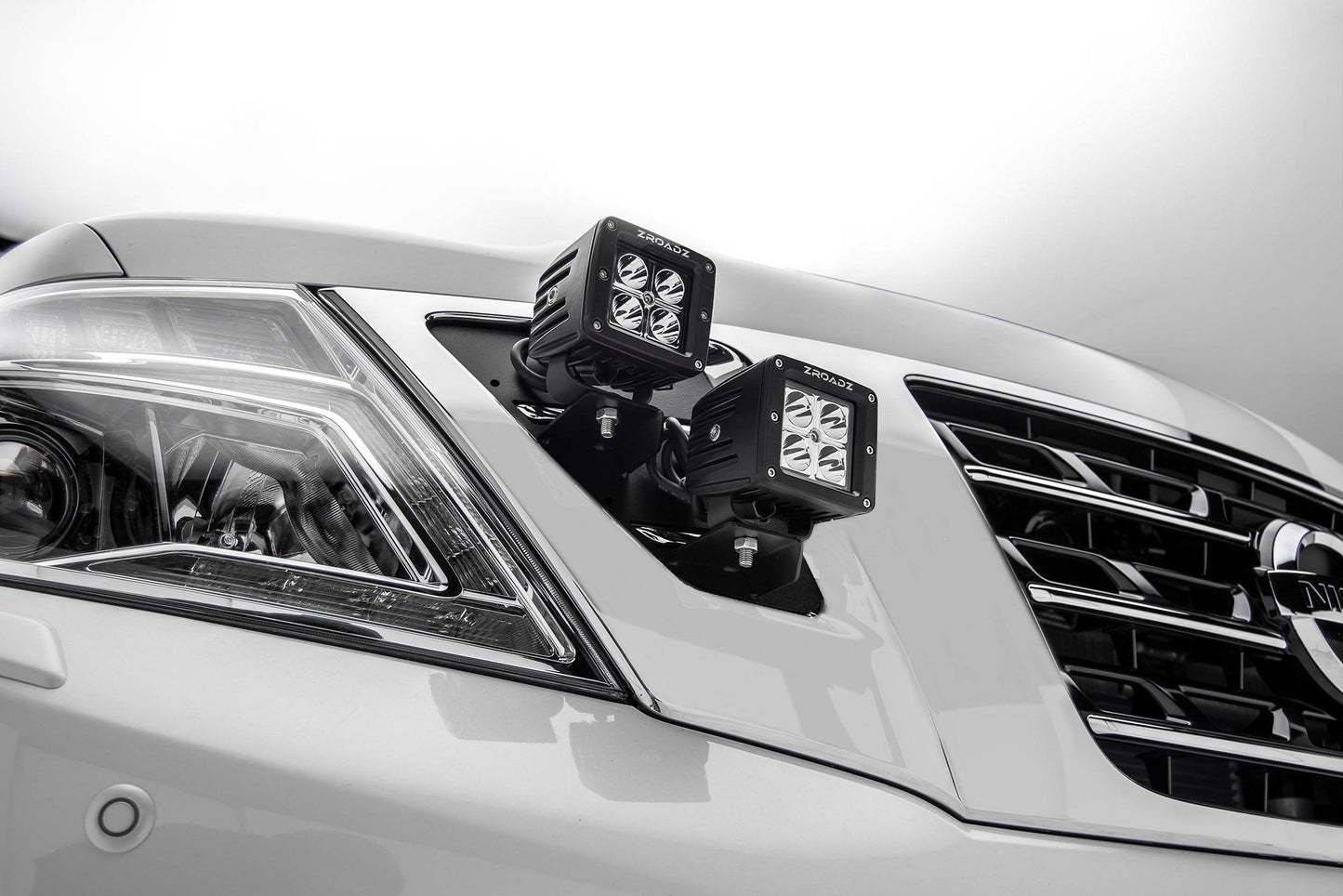 ZROADZ Z417871-KIT4 Black Mild Steel OEM Grille LED Kit Fits 2010-2017 Nissan Patrol Y62