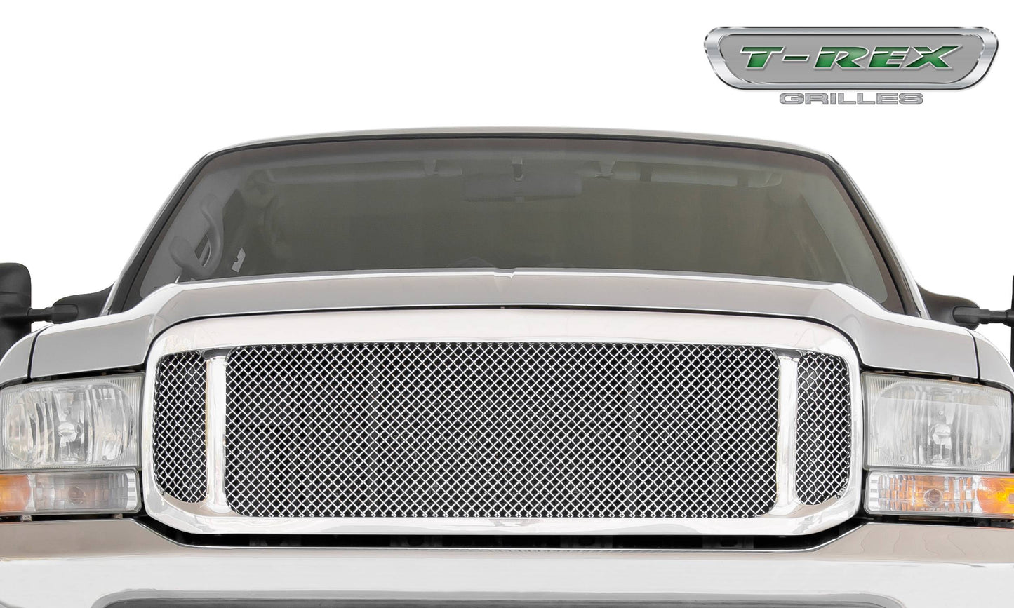 T-REX Grilles 50571 Polished Stainless Steel Small Mesh Grille Fits 2000-2004 Ford Excursion Harley Davidson