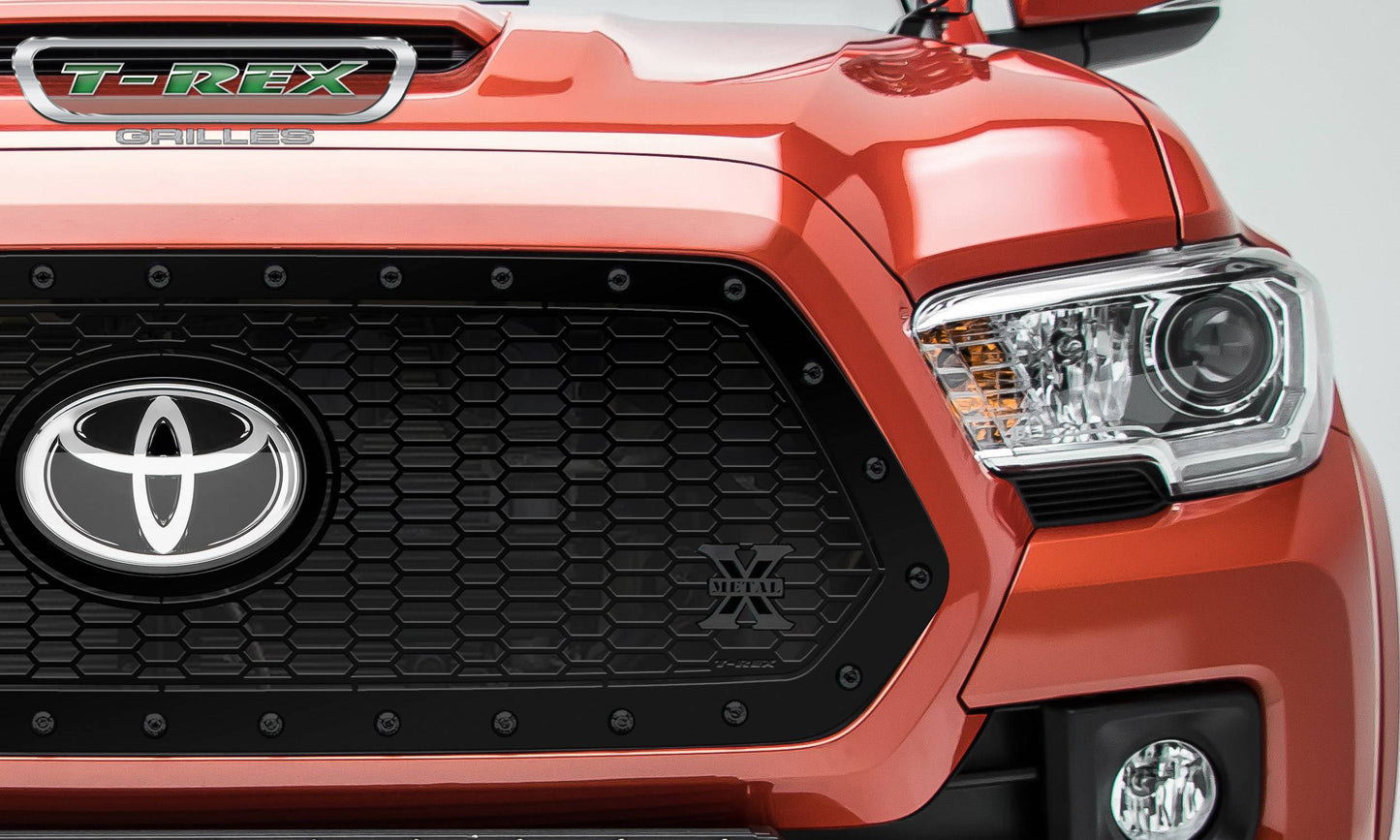 T-REX Grilles 7719511-BR Black Mild Steel Laser Cut Pattern Grille Fits 2018-2023 Toyota Tacoma
