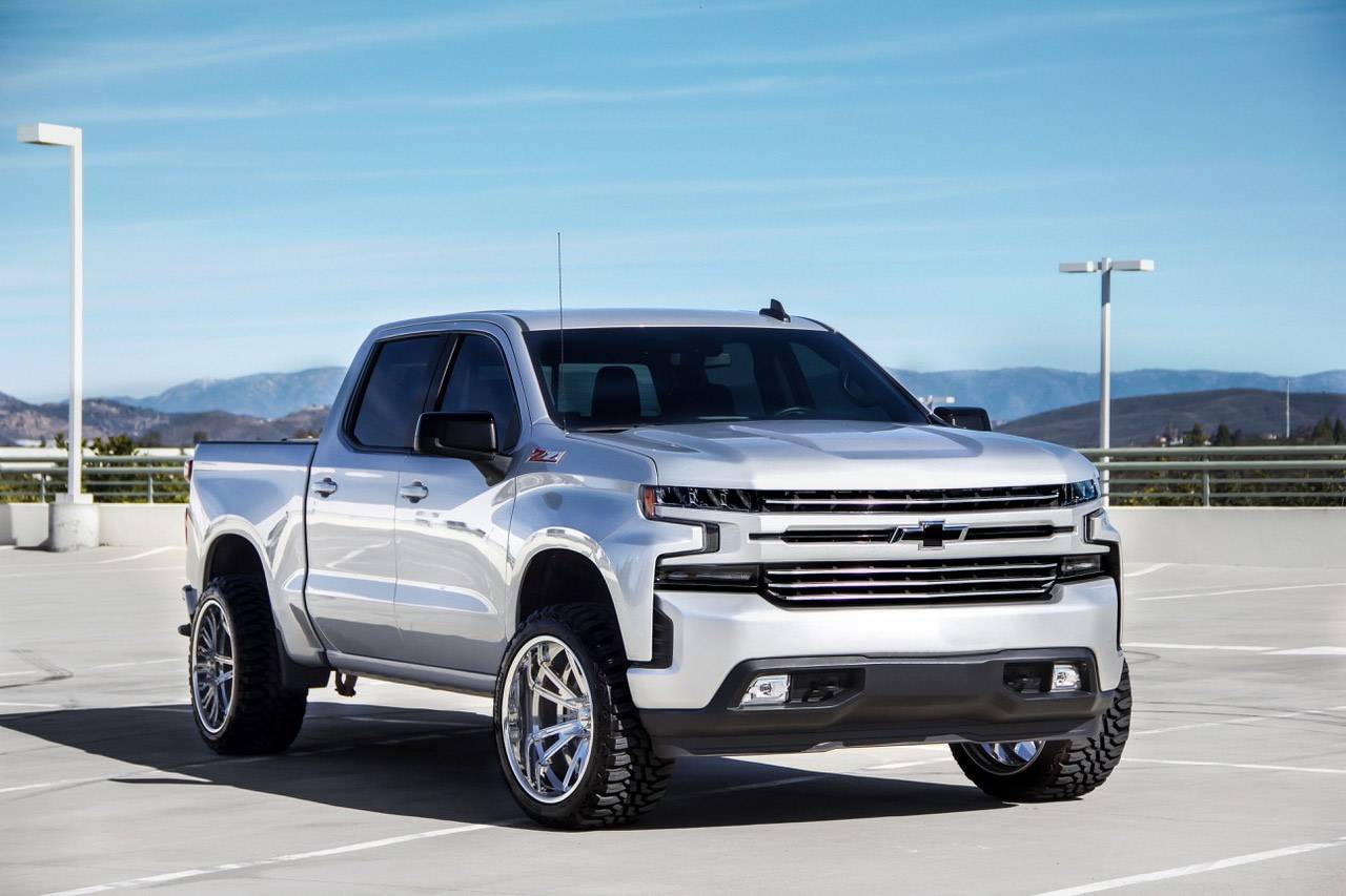 T-REX Grilles 6211233 Brushed Aluminum Horizontal Round Grille Fits 2019-2022 Chevrolet Silverado 1500ÊTrail Boss Silverado 1500 RST Silverado 1500 LT