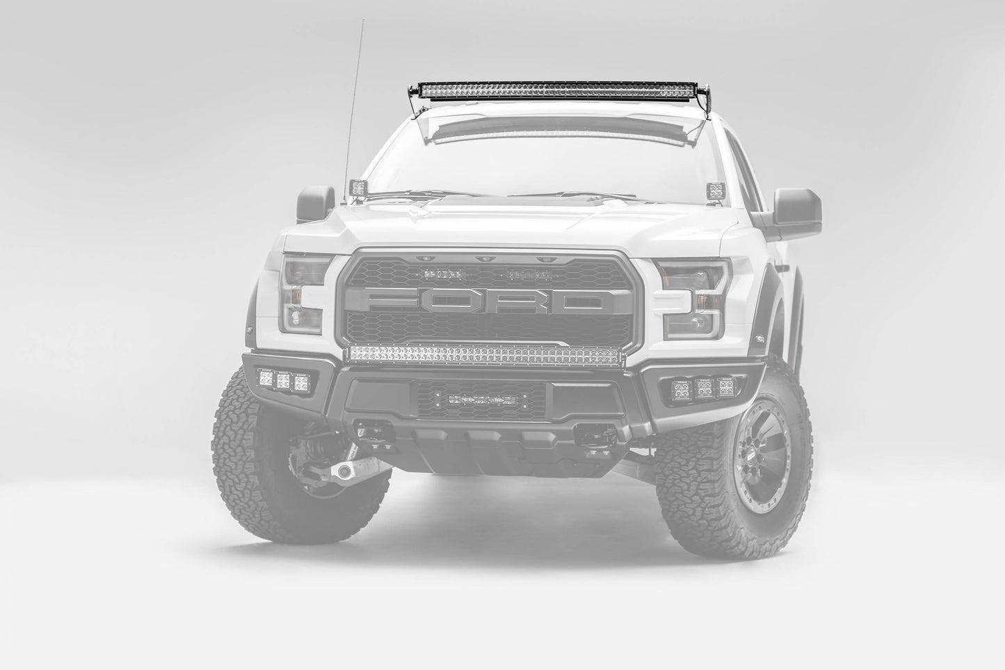 ZROADZ Z335662-KIT-C Black Mild Steel Front Roof LED Kit Fits 2015-2023 Ford F-150