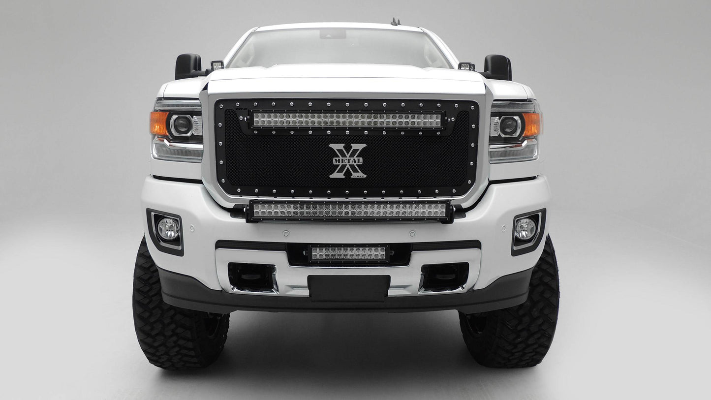 ZROADZ Z321221-KIT Black Mild Steel Front Bumper Top LED Kit Fits 2015-2019 Chevrolet Silverado 2500 3500