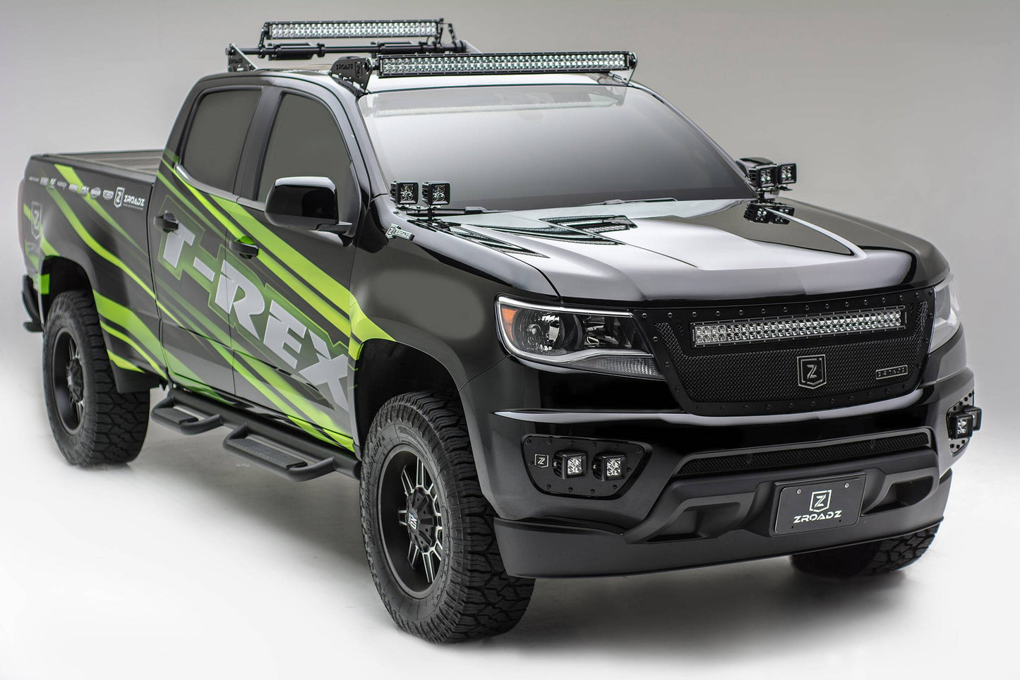 ZROADZ Z332671-KIT-C Black Mild Steel Front Roof LED Kit Fits 2015-2020 Chevrolet Colorado