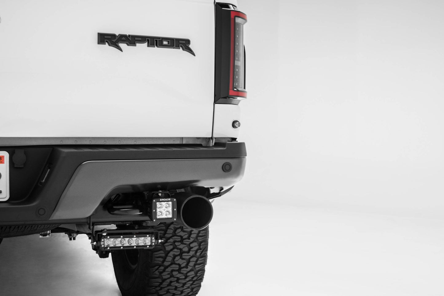 ZROADZ Z385662 Black Mild Steel Rear Bumper LED Bracket Fits 2018-2023 Ford F-150