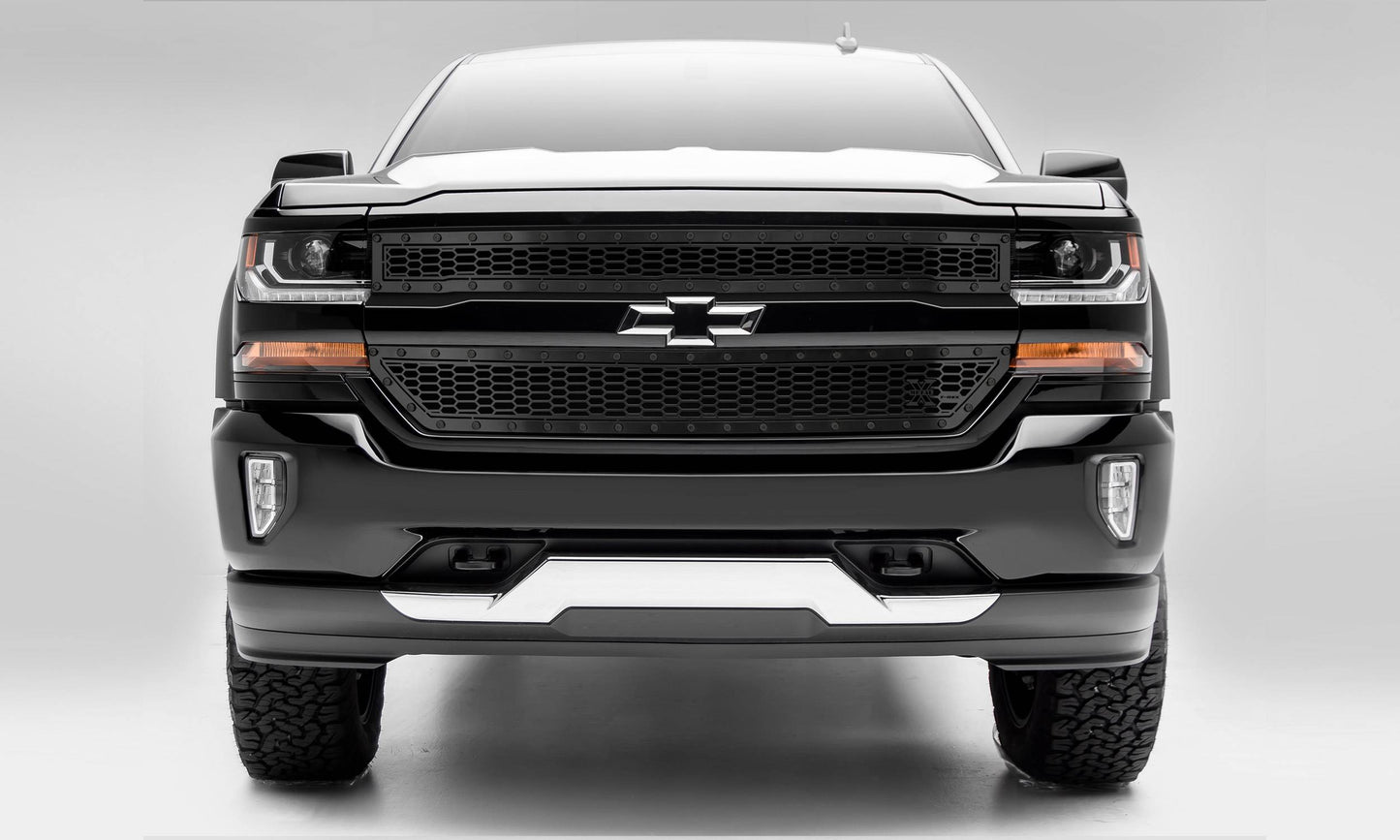 T-REX Grilles 7711281-BR Black Mild Steel Laser Cut Pattern Grille Fits 2016-2018 Chevrolet Silverado 1500