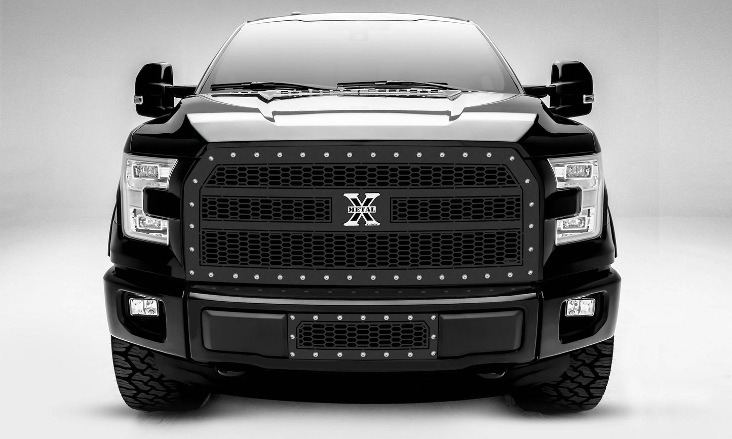 T-REX Grilles 7715731 Black Mild Steel Laser Cut Pattern Grille Fits 2015-2017 Ford F-150