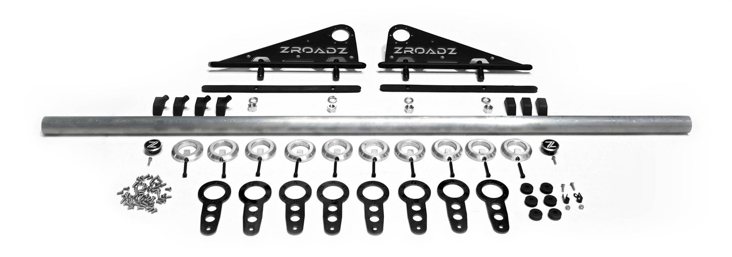 ZROADZ Z350050-JK-KIT-B Black Mild Steel Modular Rack LED Kit Fits 2007-2018 Jeep Wrangler JK Wrangler JKU