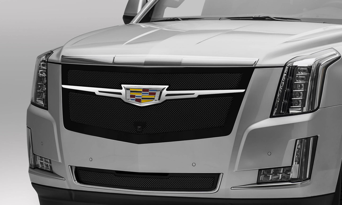 T-REX Grilles 51191 Black Stainless Steel Small Mesh Grille Fits 2015i-2020 Cadillac Escalade Escalade EXT Escalade ESV