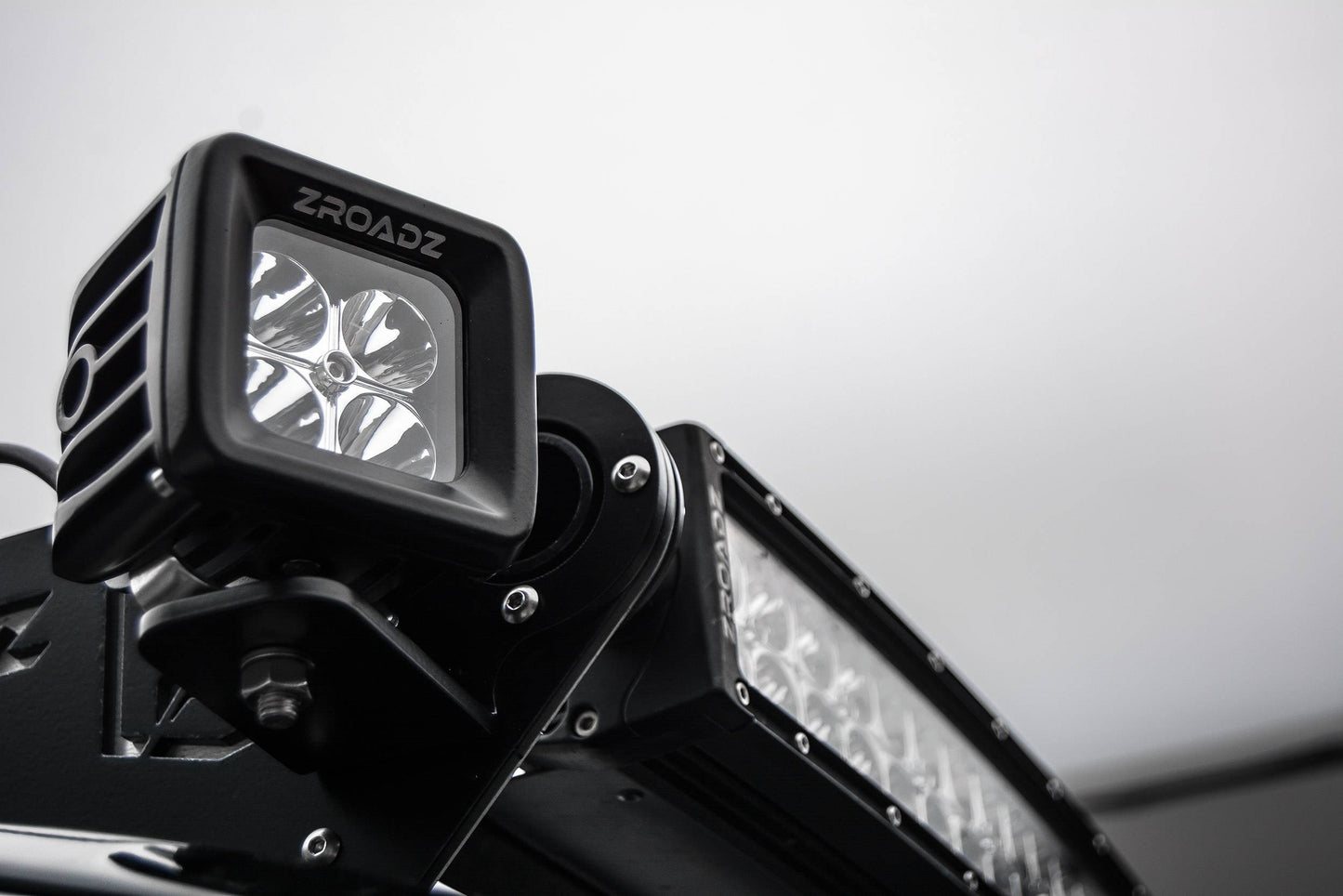ZROADZ Z330001 Black Mild Steel Front Roof LED Bracket Fits