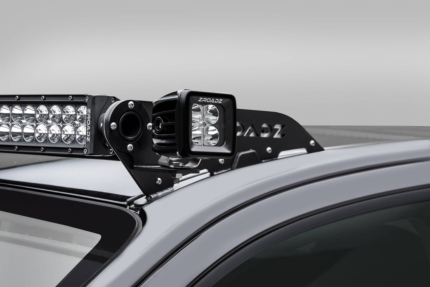 ZROADZ Z330001 Black Mild Steel Front Roof LED Bracket Fits