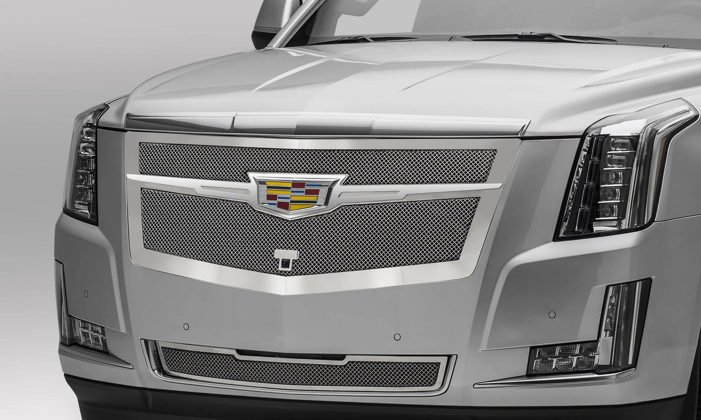 T-REX Grilles 56191 Chrome Stainless Steel Small Mesh Grille Fits 2015i-2020 Cadillac Escalade Escalade EXT Escalade ESV