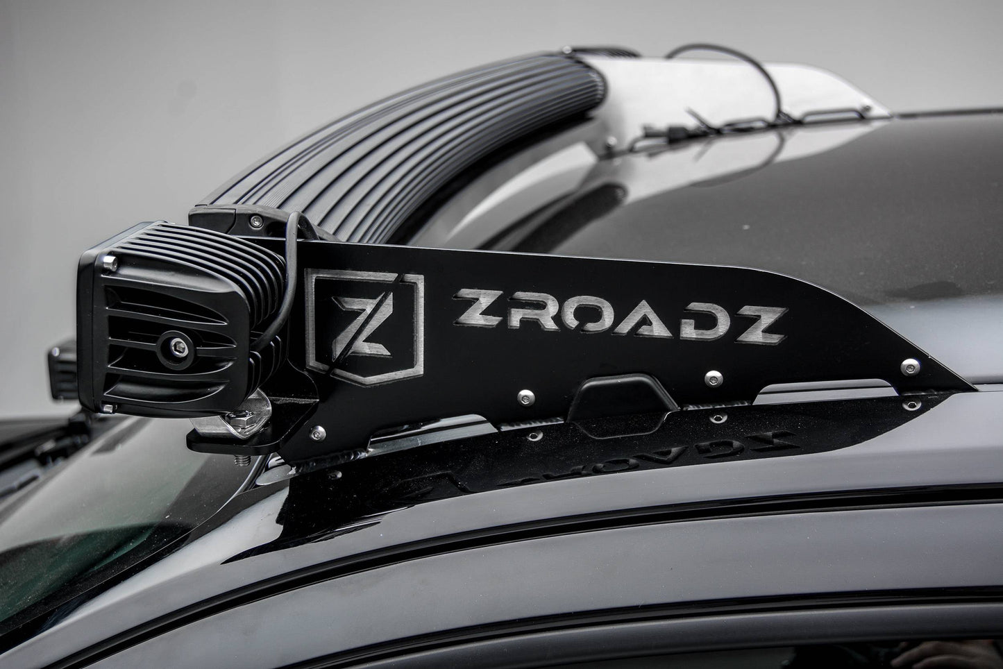 ZROADZ Z330001 Black Mild Steel Front Roof LED Bracket Fits