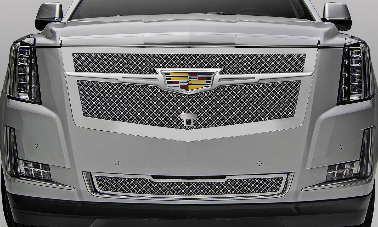 T-REX Grilles 56191 Chrome Stainless Steel Small Mesh Grille Fits 2015i-2020 Cadillac Escalade Escalade EXT Escalade ESV