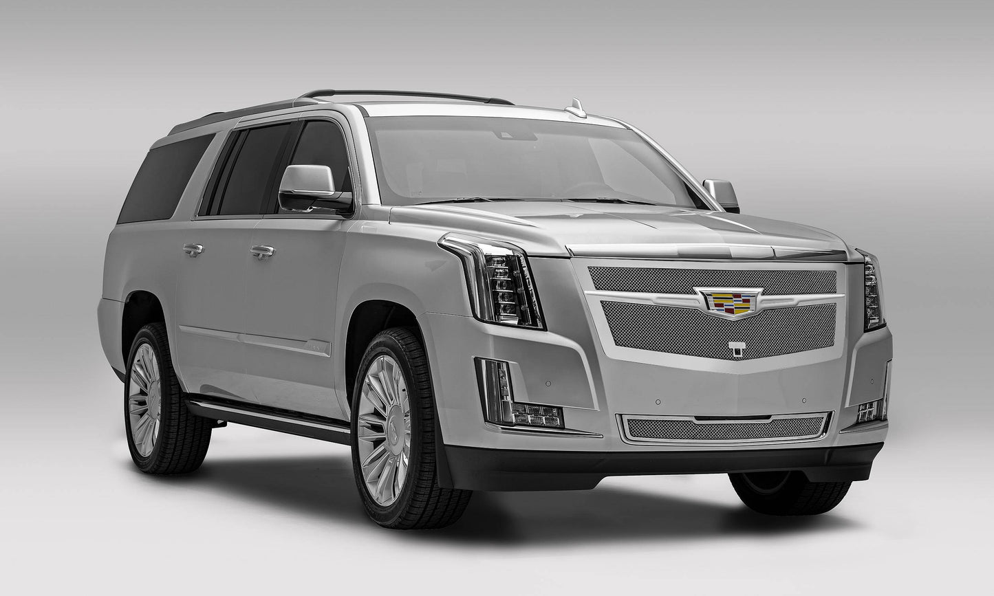 T-REX Grilles 56191 Chrome Stainless Steel Small Mesh Grille Fits 2015i-2020 Cadillac Escalade Escalade EXT Escalade ESV