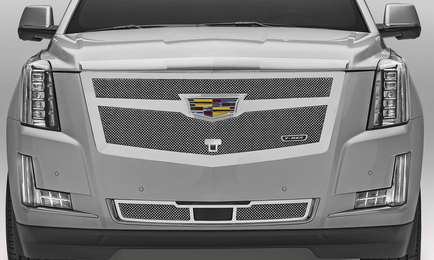 T-REX Grilles 56181 Chrome Stainless Steel Small Mesh Grille Fits 2015i-2020 Cadillac Escalade Escalade EXT Escalade ESV