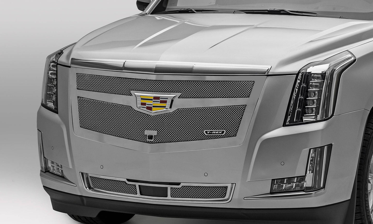T-REX Grilles 56181 Chrome Stainless Steel Small Mesh Grille Fits 2015i-2020 Cadillac Escalade Escalade EXT Escalade ESV