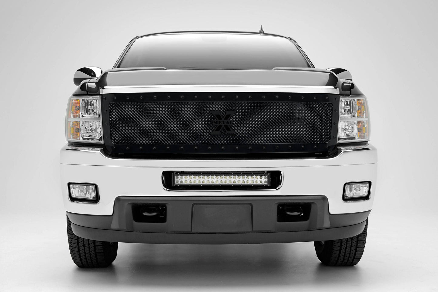 ZROADZ Z321151 Black Mild Steel Front Bumper Center LED Bracket Fits 2011-2013 Chevrolet Silverado 2500 3500