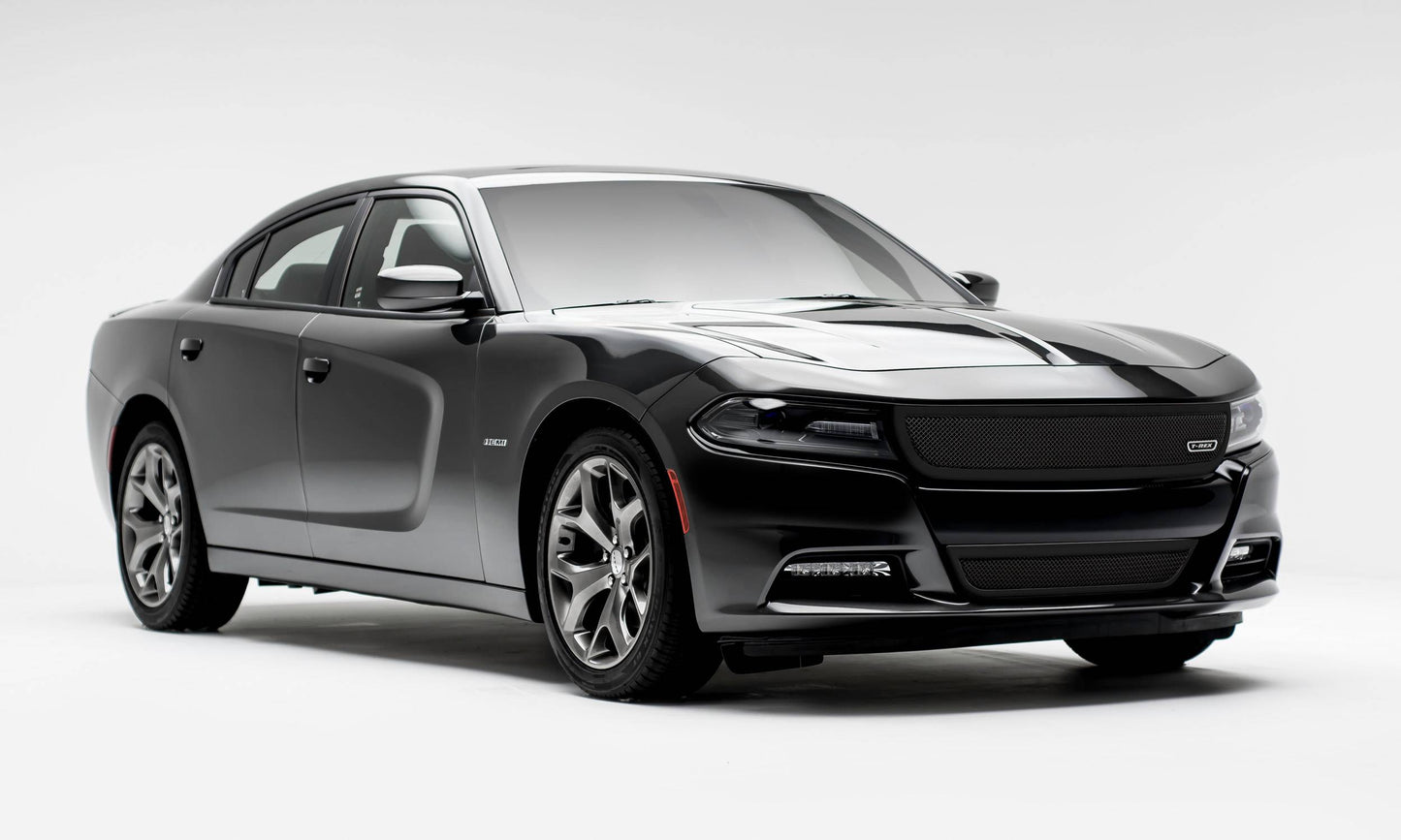 T-REX Grilles 51480 Black Mild Steel Small Mesh Grille Fits 2015-2018 Dodge Charger