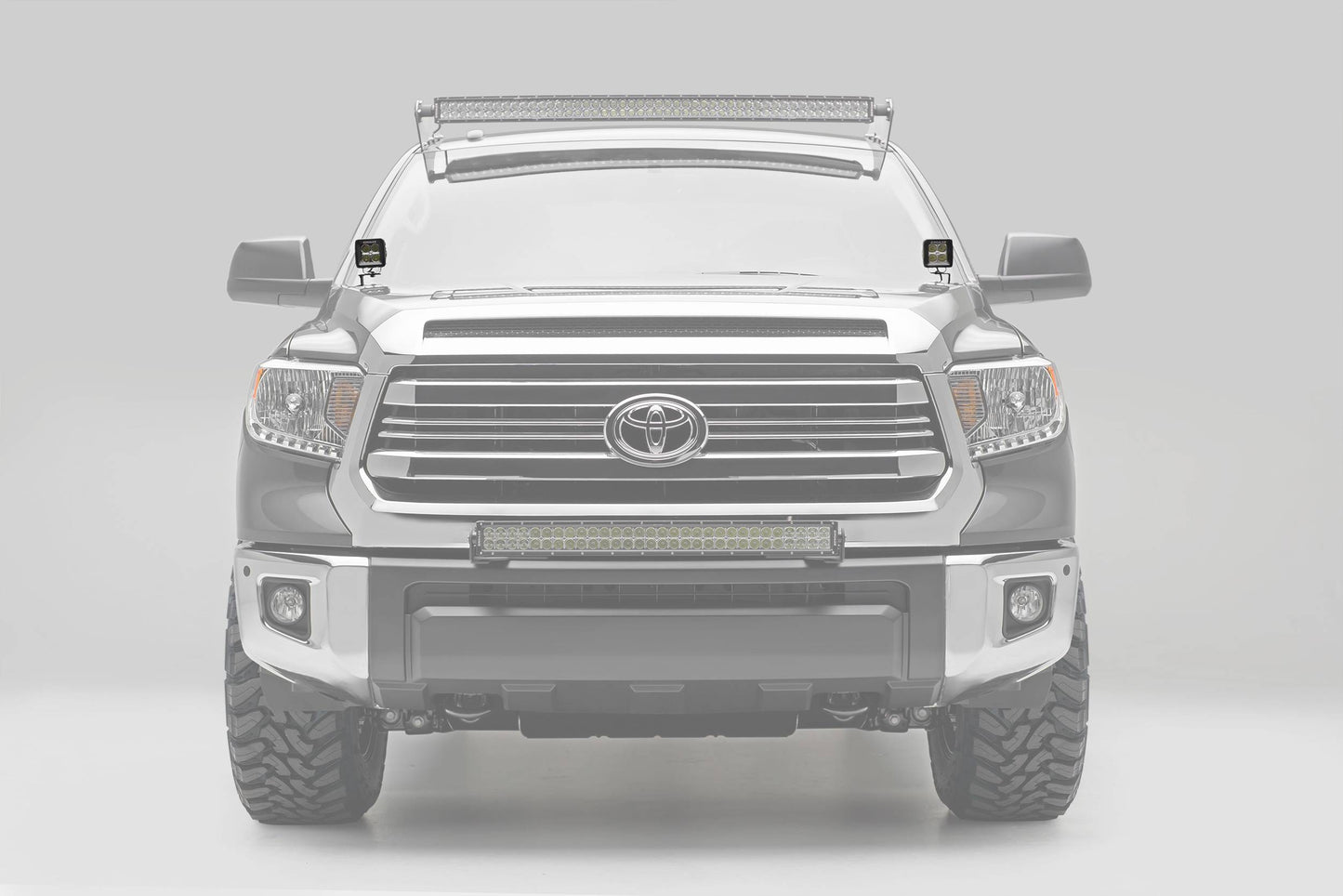 ZROADZ Z369641-KIT2 Black Mild Steel Hood Hinge LED Kit Fits 2014-2021 Toyota Tundra