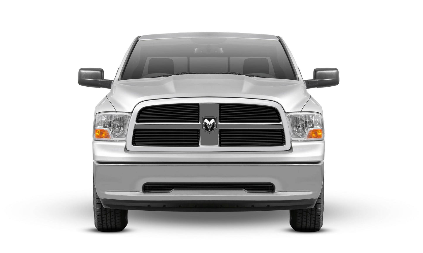 T-REX Grilles 21456B Black Aluminum Horizontal Grille Fits 2009-2012 Ram 1500
