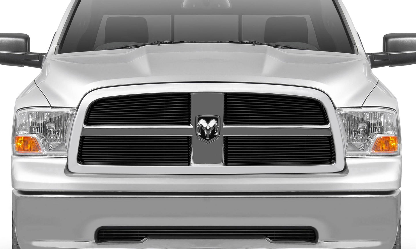 T-REX Grilles 21456B Black Aluminum Horizontal Grille Fits 2009-2012 Ram 1500