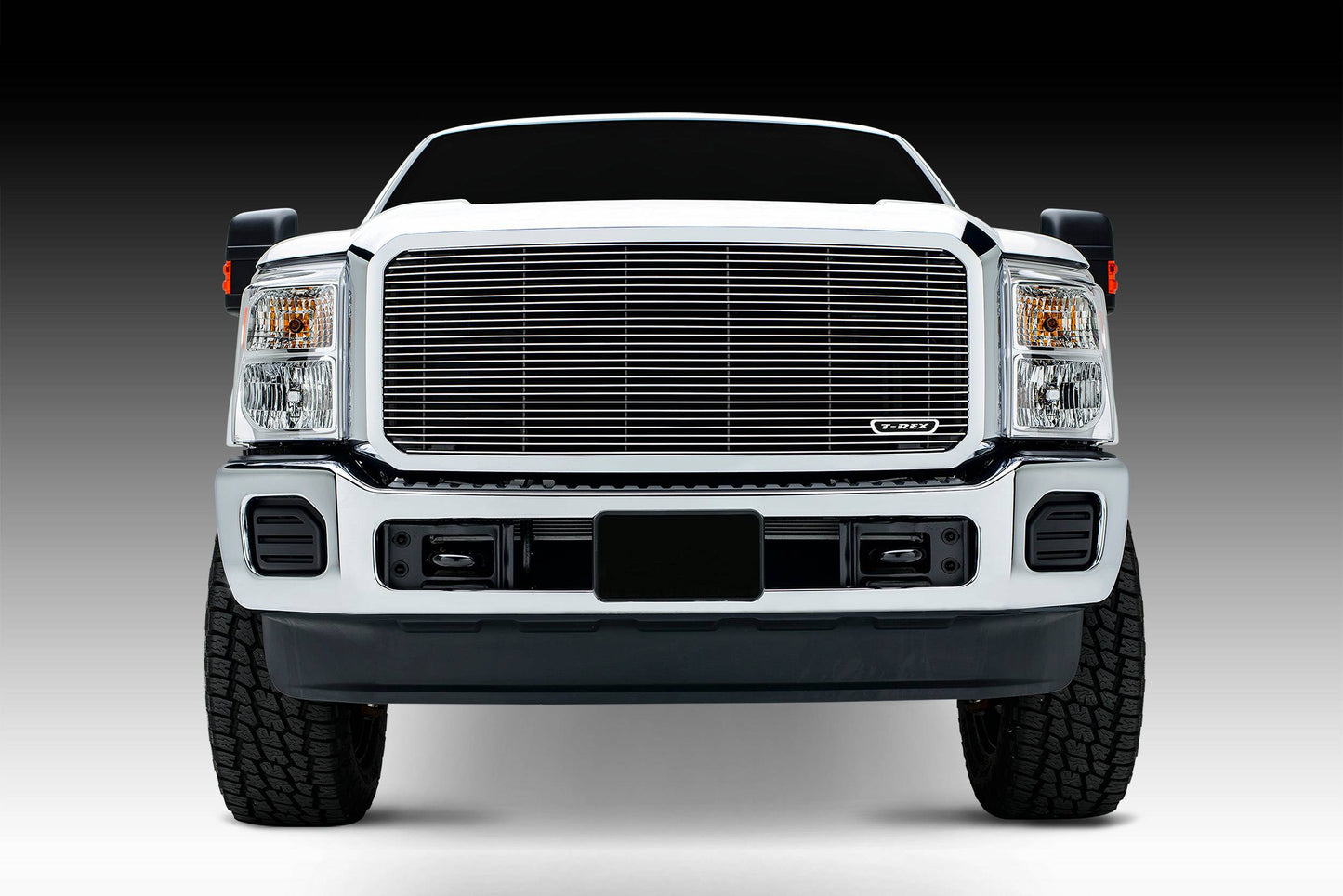 T-REX Grilles 20546 Polished Aluminum Horizontal Grille Fits 2011-2016 Ford F-250 F-350 F-450 F-550