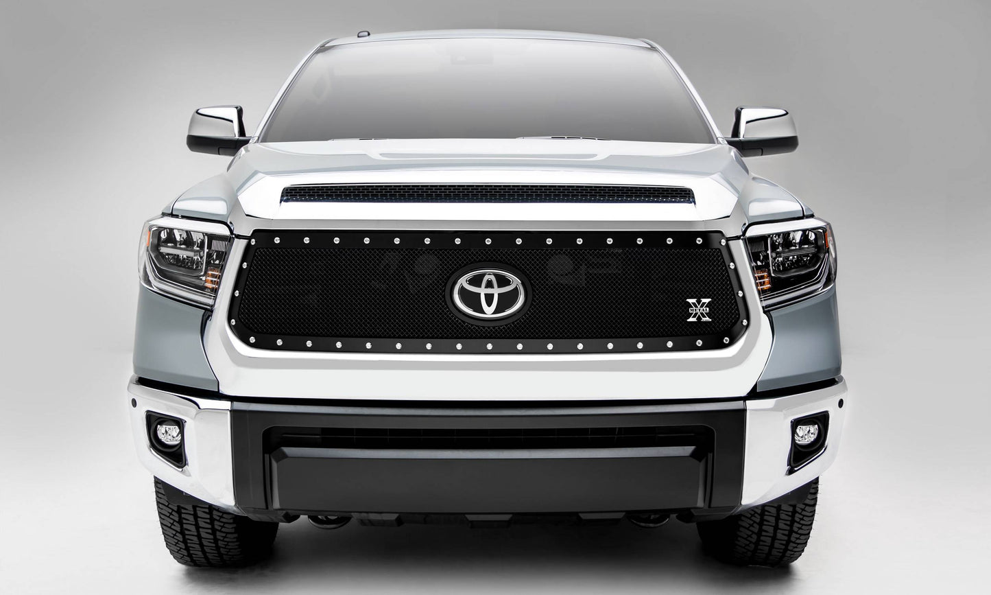 T-REX Grilles 6719661 Black Mild Steel Small Mesh Grille Fits 2018-2021 Toyota Tundra