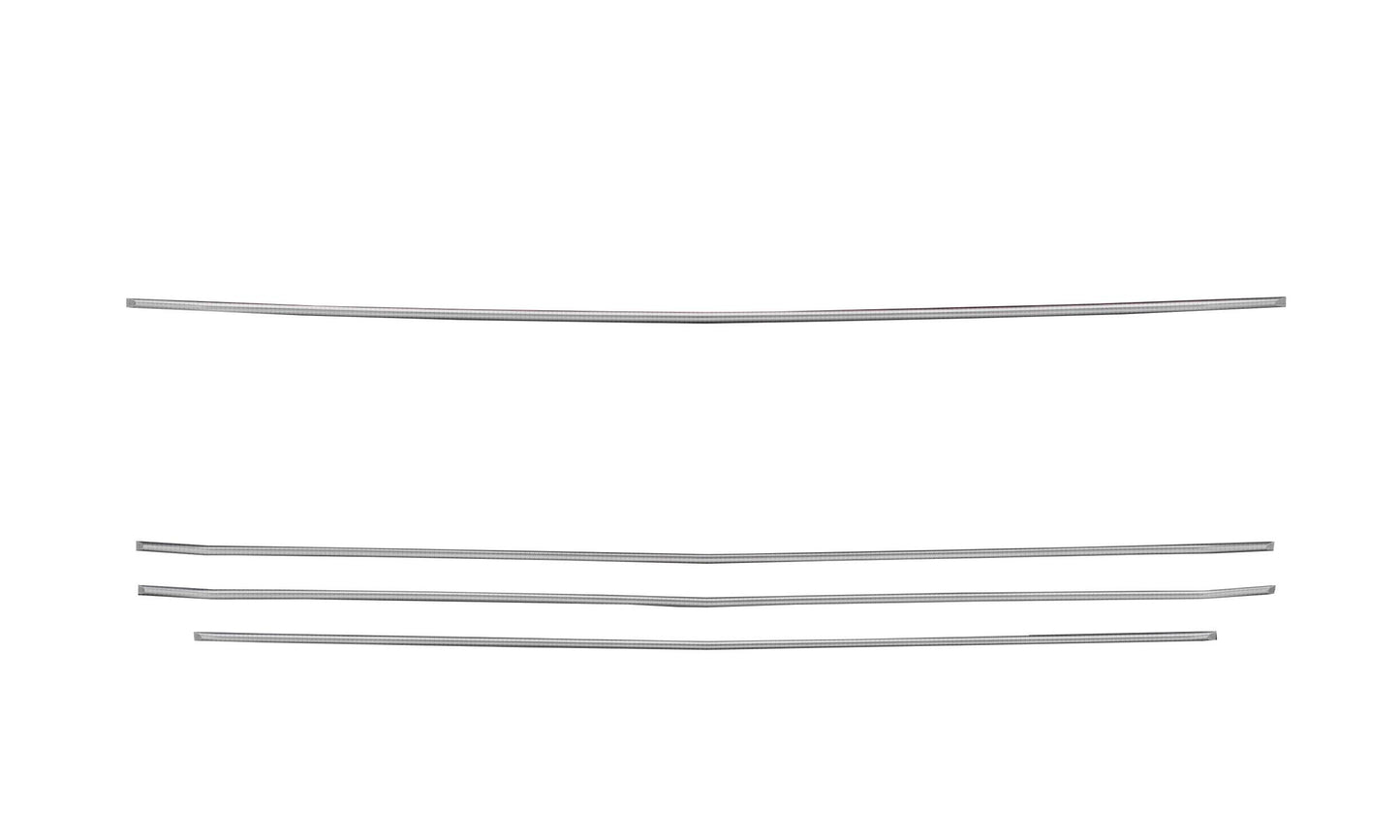 T-REX Grilles 6211236 Silver Aluminum Horizontal Round Grille Fits 2019-2022 Chevrolet Silverado 1500ÊTrail Boss Silverado 1500 RST Silverado 1500 LT