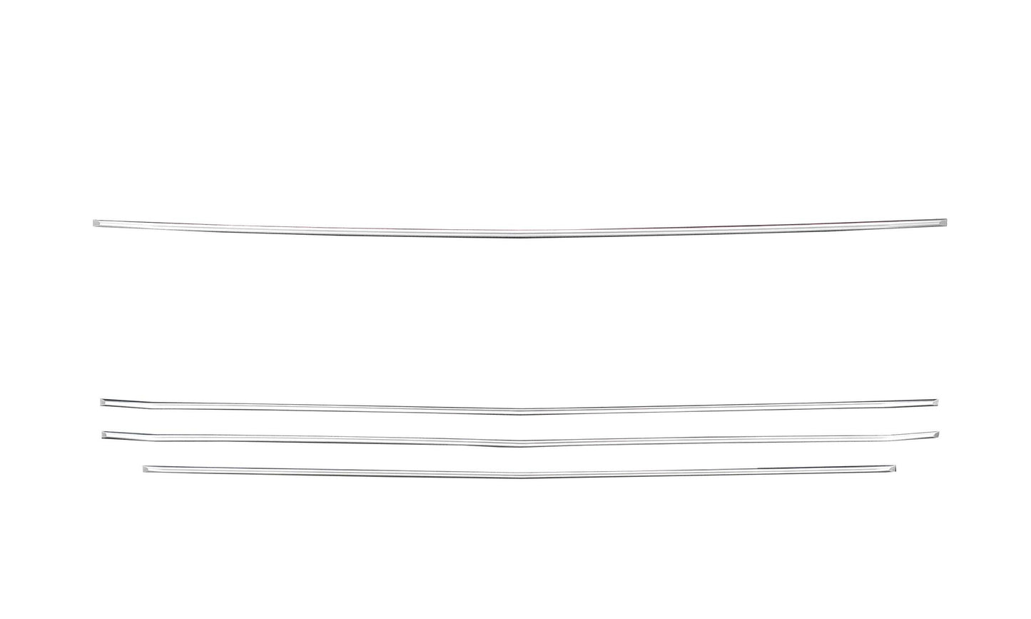T-REX Grilles 6211233 Brushed Aluminum Horizontal Round Grille Fits 2019-2022 Chevrolet Silverado 1500ÊTrail Boss Silverado 1500 RST Silverado 1500 LT