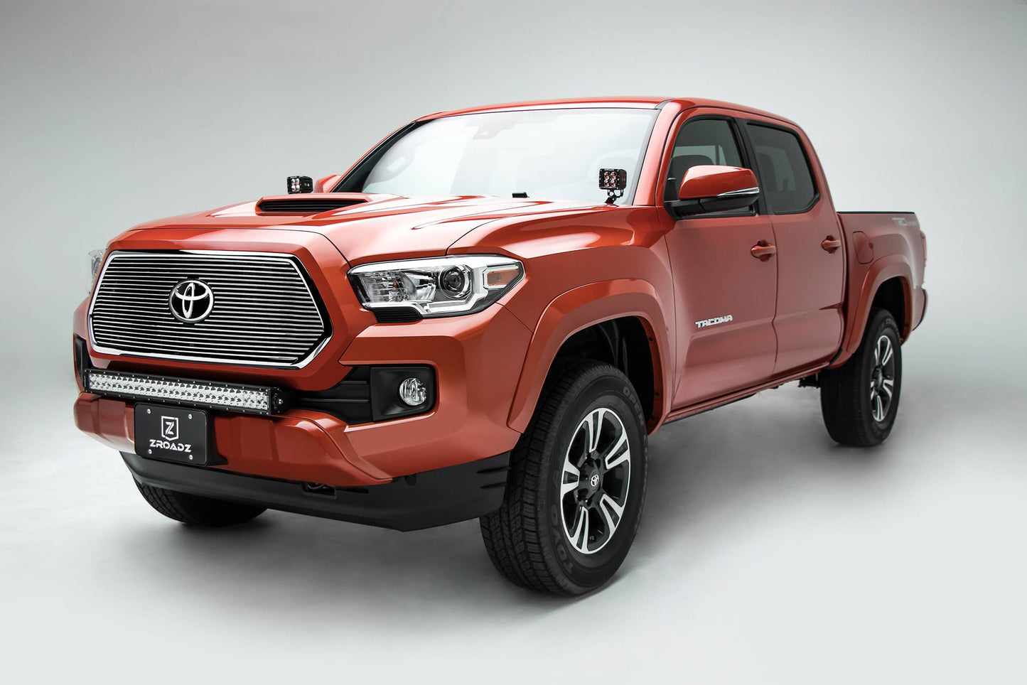 T-REX Grilles 20950 Polished Aluminum Horizontal Grille Fits 2018-2023 Toyota Tacoma