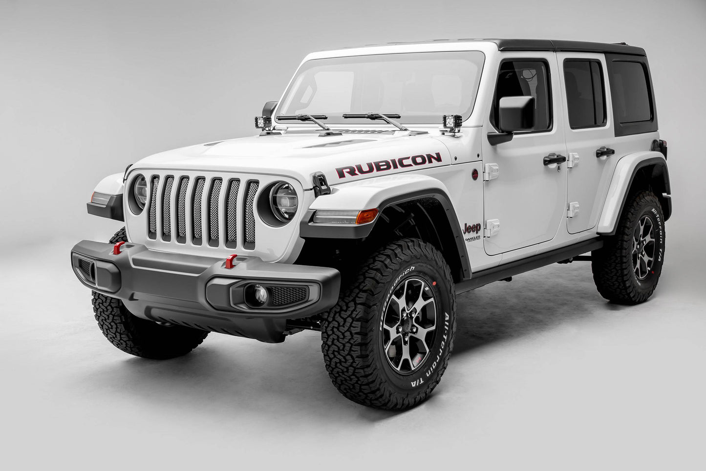 T-REX Grilles 44493 Polished Stainless Steel Small Mesh Grille Fits 2020-2023 Jeep Gladiator Overland Gladiator Rubicon