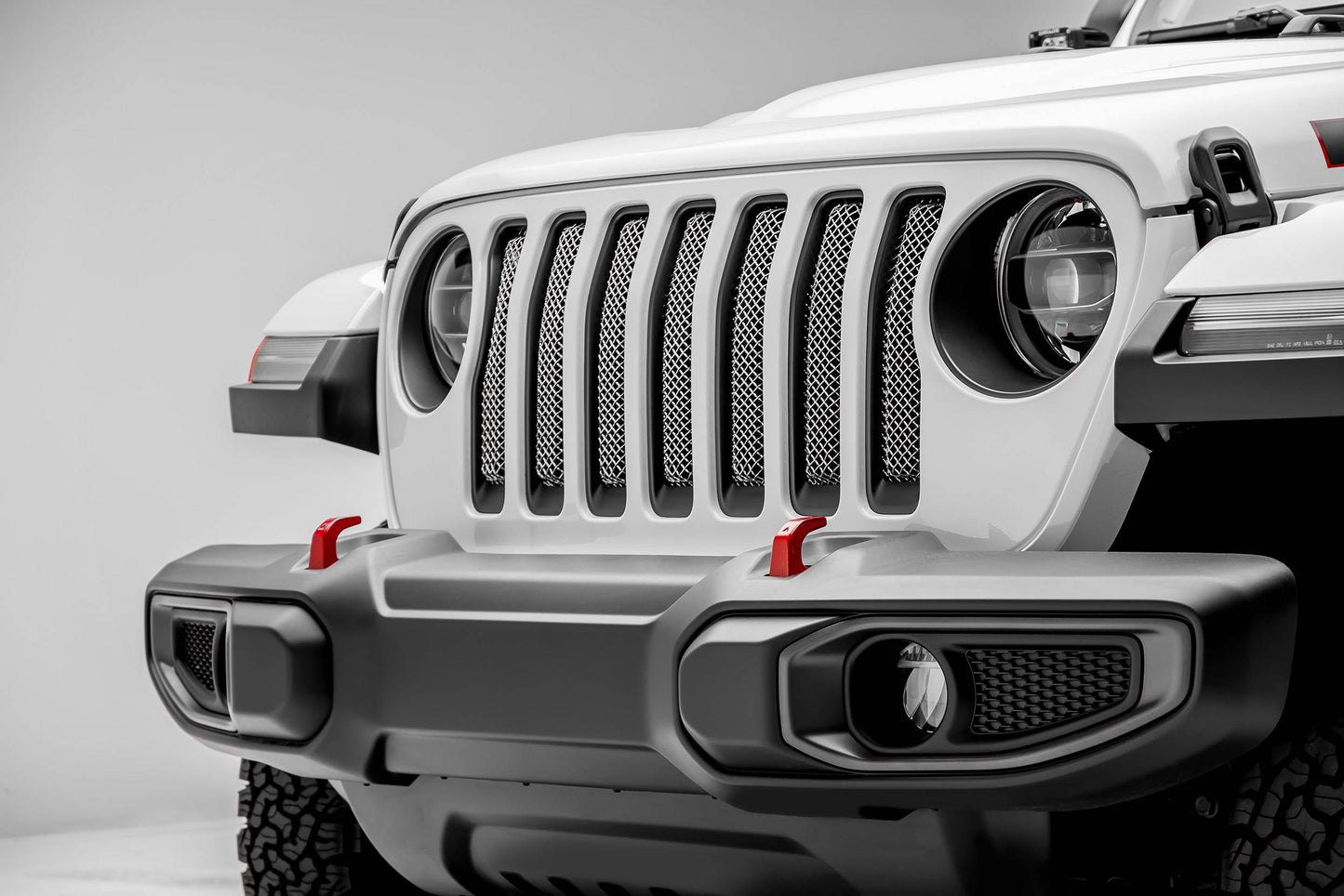 T-REX Grilles 44493 Polished Stainless Steel Small Mesh Grille Fits 2020-2023 Jeep Gladiator Overland Gladiator Rubicon