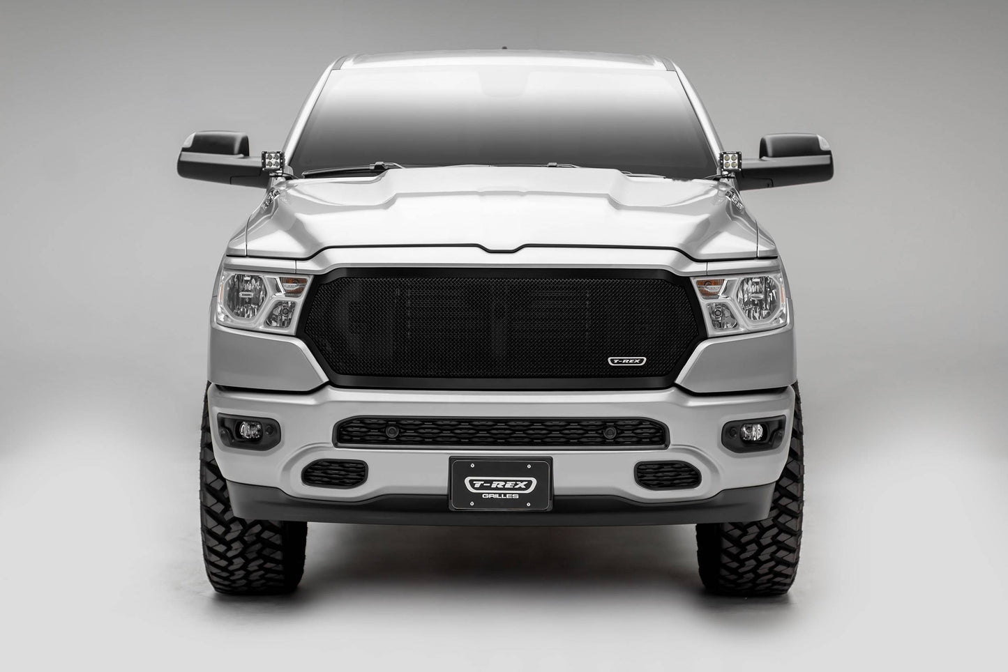T-REX Grilles 51465 Black Mild Steel Small Mesh Grille Fits 2019-2023 Ram 1500 Laramie 1500 Lone Star 1500 Big Horn 1500 Tradesman