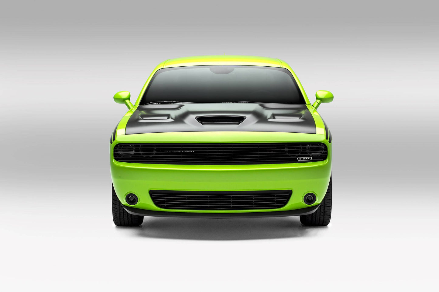 T-REX Grilles 6214191 Black Aluminum Horizontal Phantom Grille Fits 2015-2023 Dodge Challenger