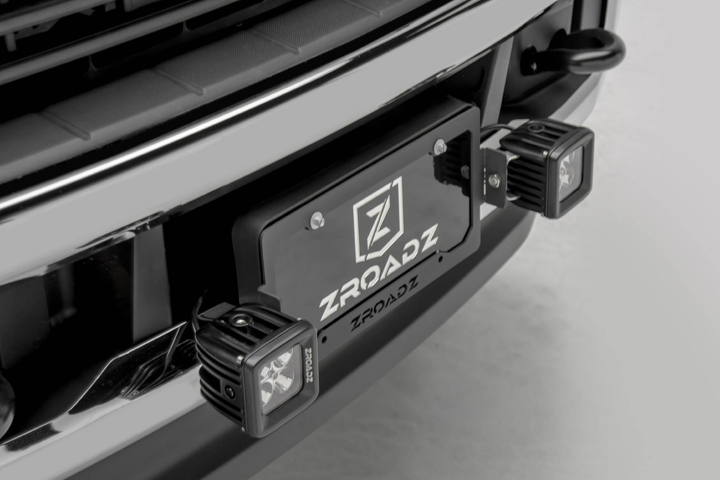 ZROADZ Z310005 Black Mild Steel License Plate Frame LED Bracket
