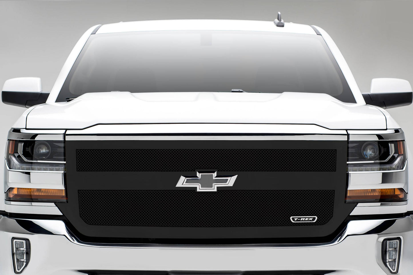 T-REX Grilles 51131 Black Mild Steel Small Mesh Grille Fits 2016-2018 Chevrolet Silverado 1500