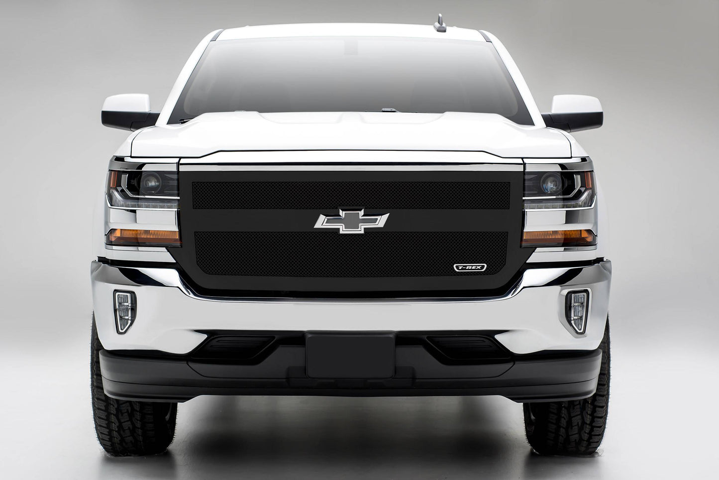 T-REX Grilles 51131 Black Mild Steel Small Mesh Grille Fits 2016-2018 Chevrolet Silverado 1500
