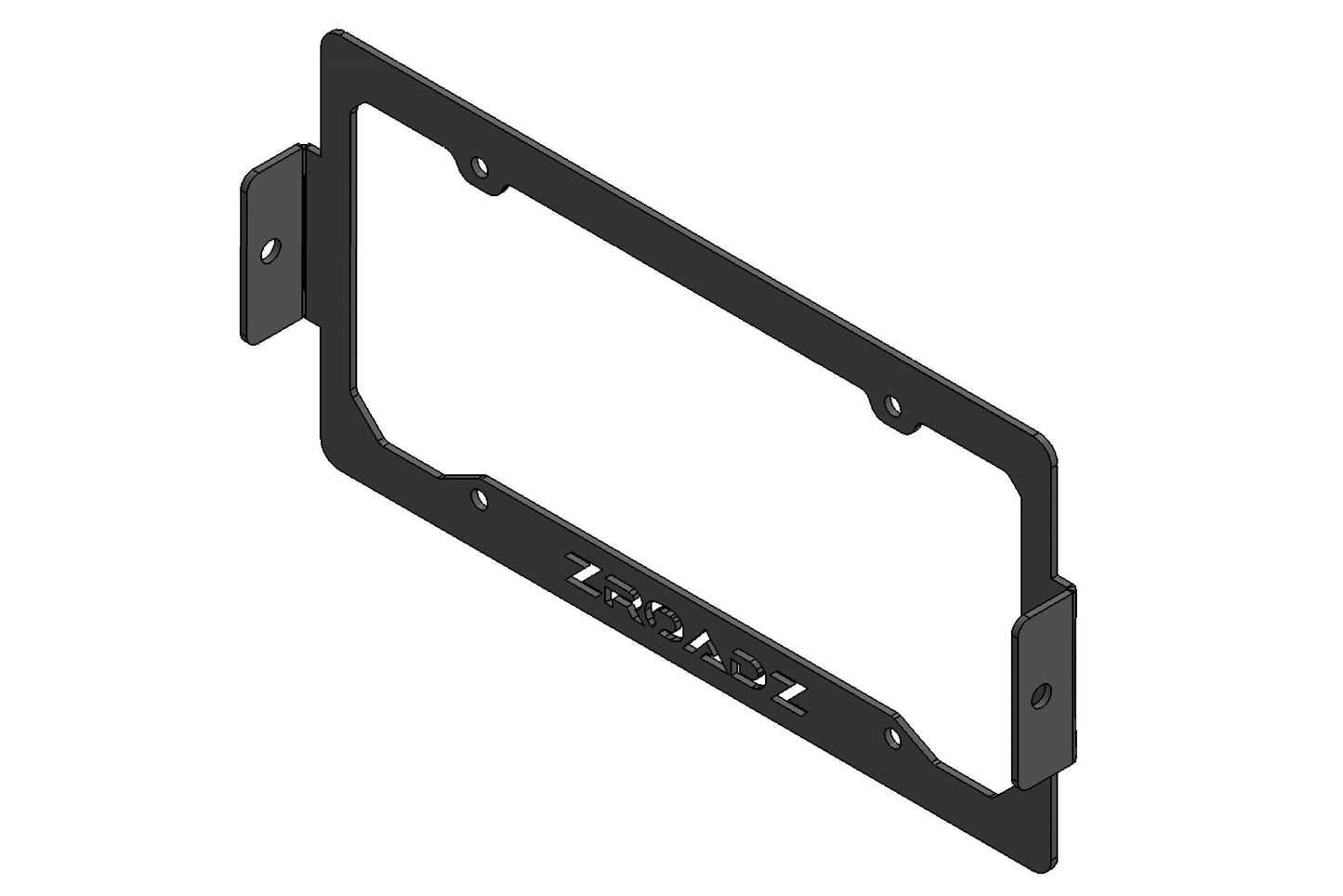 ZROADZ Z310005-KIT Black Mild Steel License Plate Frame LED Kit