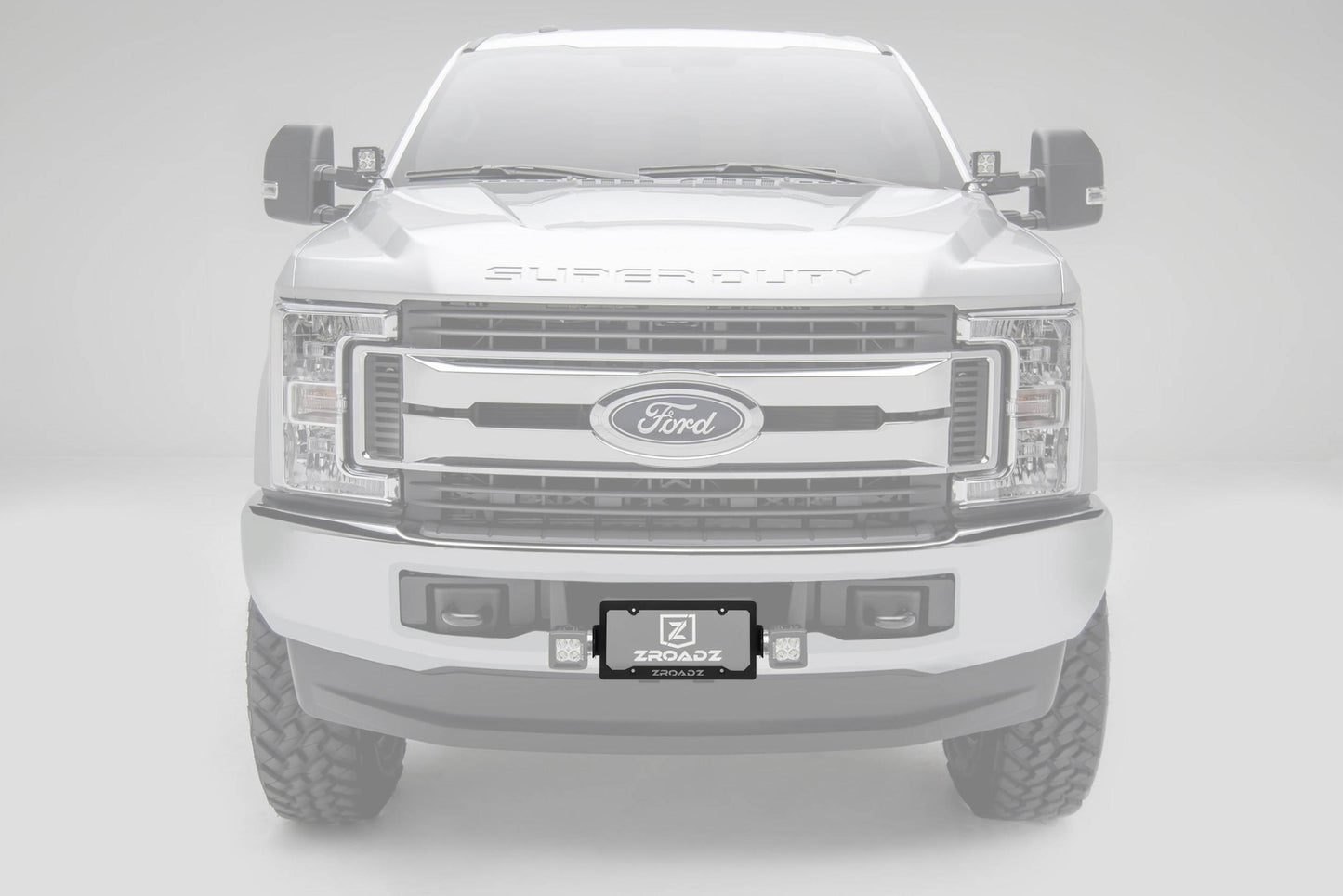 ZROADZ Z310005-KIT Black Mild Steel License Plate Frame LED Kit