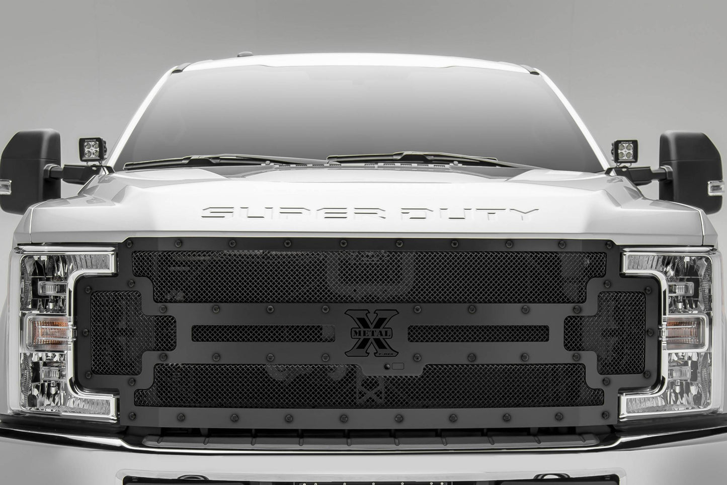 T-REX Grilles 6715371-BR Black Mild Steel Small Mesh Grille Fits 2017-2019 Ford F-250 F-350 F-450 F-550