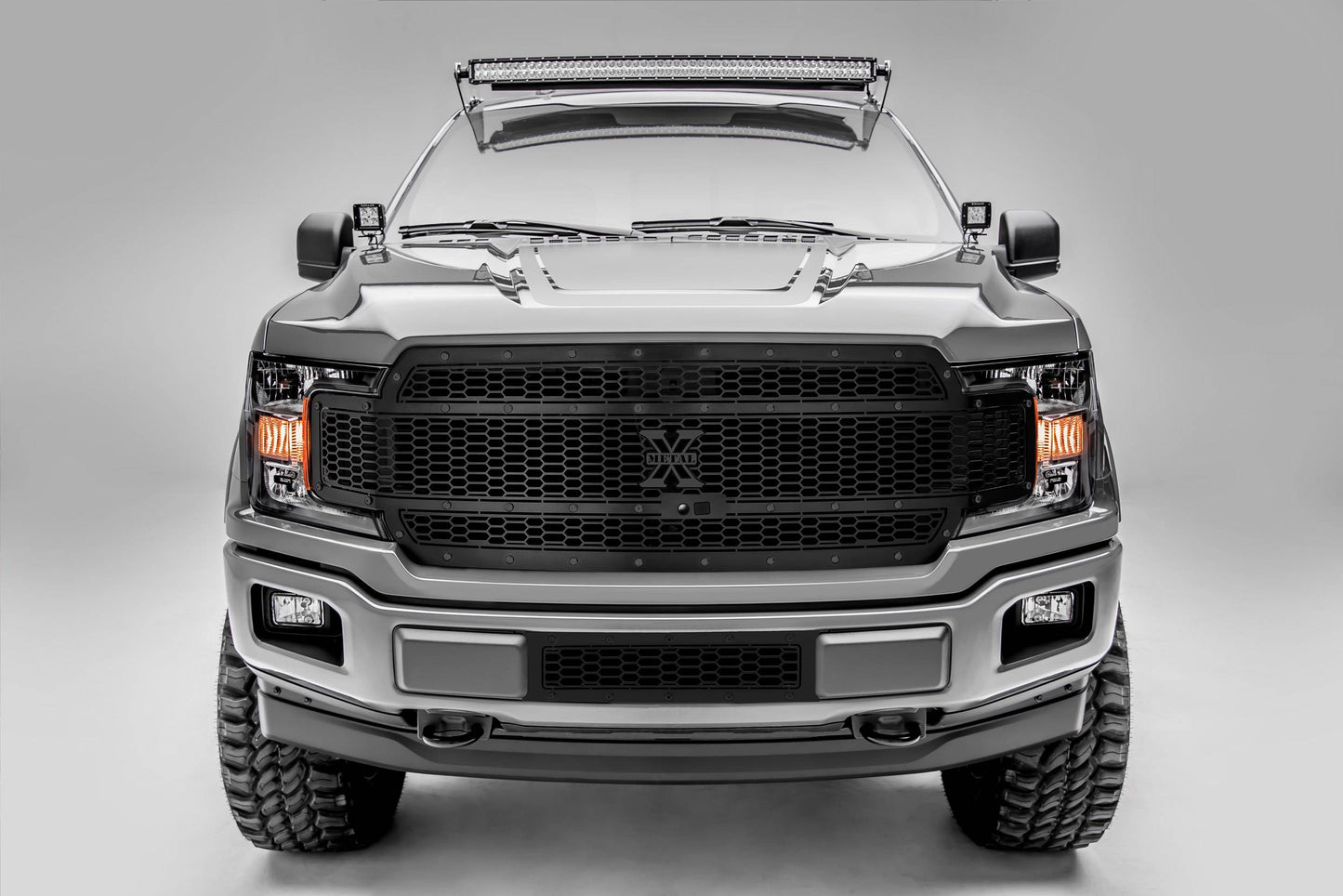 T-REX Grilles 7715891-BR Black Mild Steel Laser Cut Pattern Grille Fits 2018-2020 Ford F-150