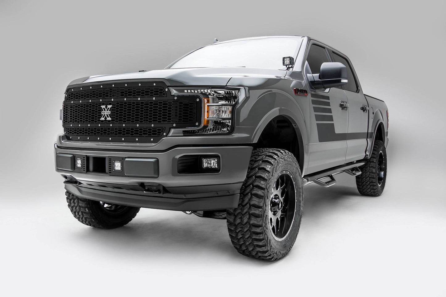 T-REX Grilles 7715841 Black Mild Steel Laser Cut Pattern Grille Fits 2018-2020 Ford F-150