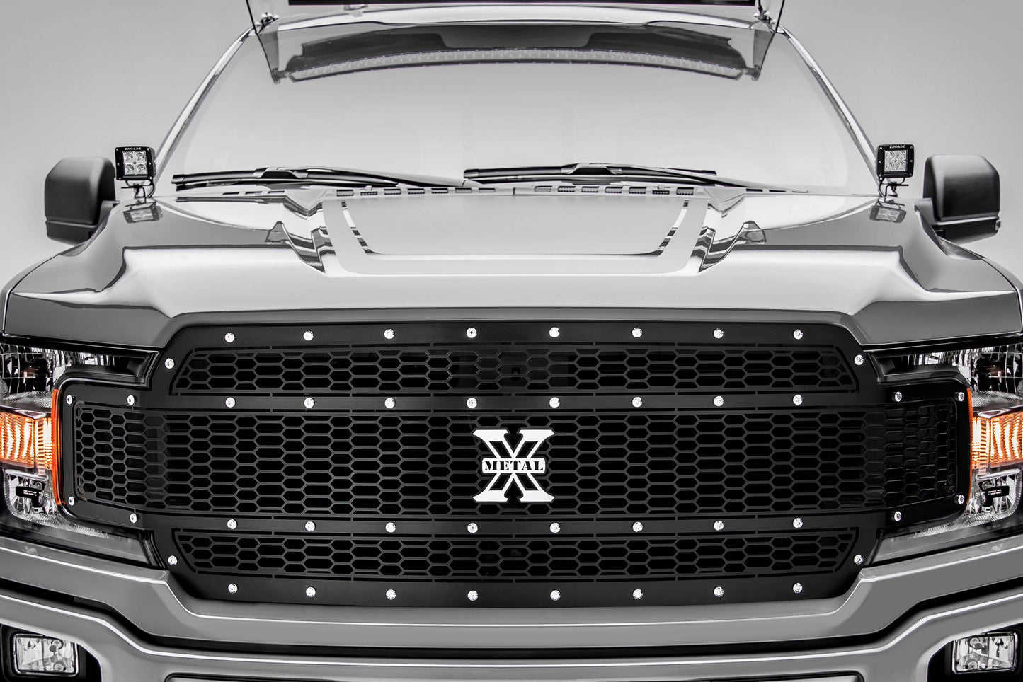 T-REX Grilles 7715841 Black Mild Steel Laser Cut Pattern Grille Fits 2018-2020 Ford F-150