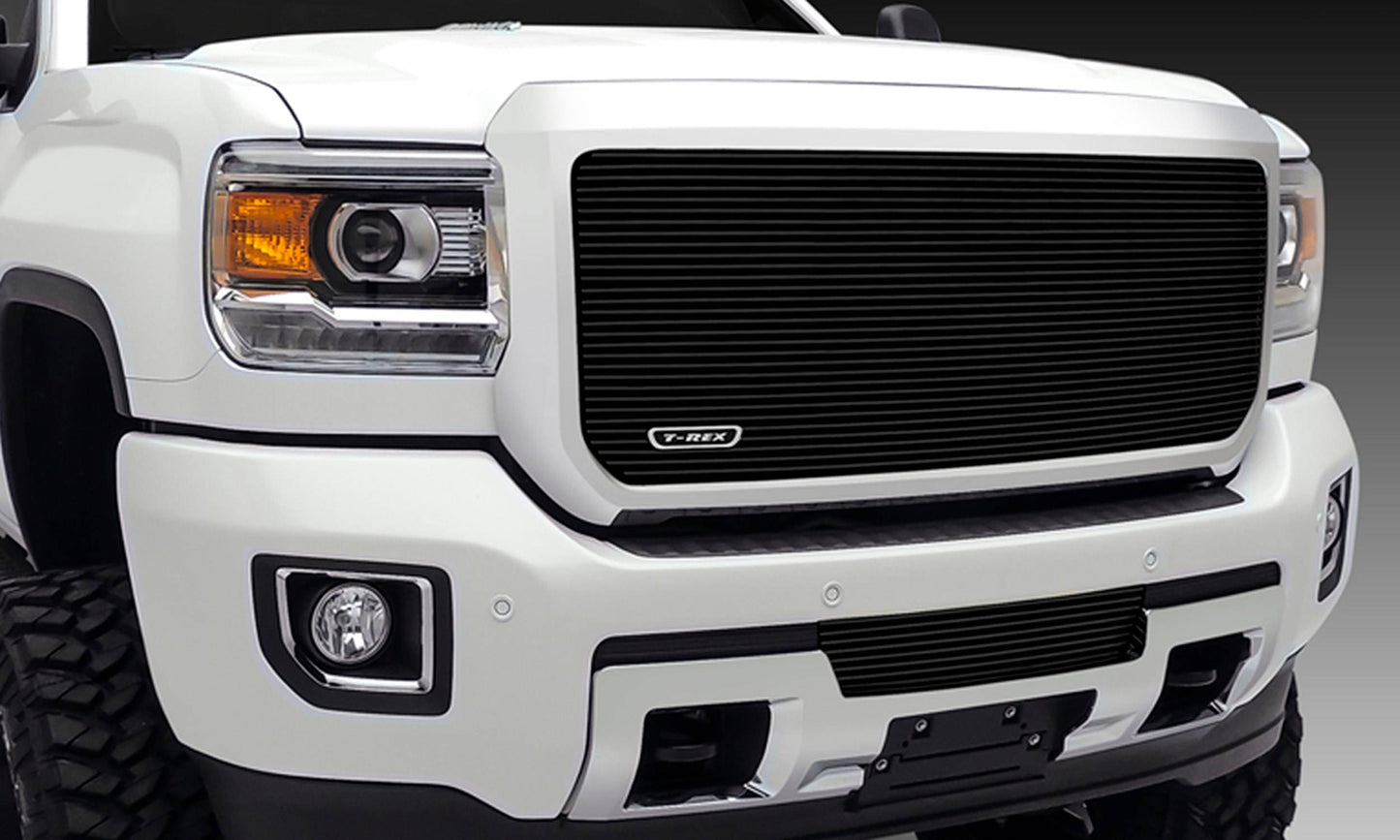 T-REX Grilles 20211B Black Aluminum Horizontal Grille Fits 2015-2019 GMC Sierra 2500 Sierra 3500